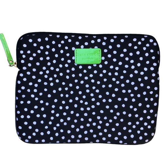 Kate Spade Polka Dot Design 10” Laptop Tablet Case - Picture 1 of 9